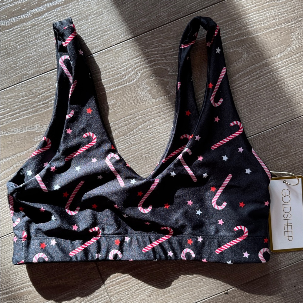 GOLDSHEEP NWT candy cane design workout top 
Great as a gift